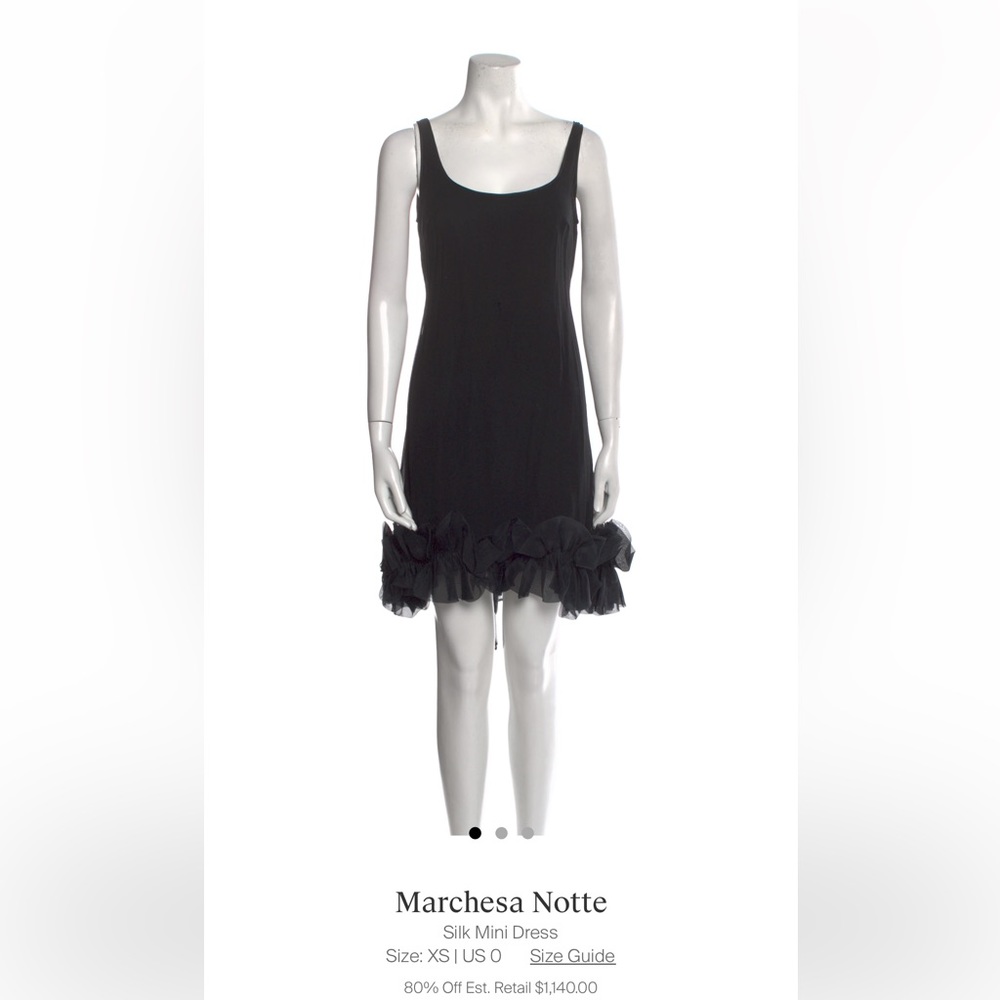 Marchesa Notte Silk Mini Dress
